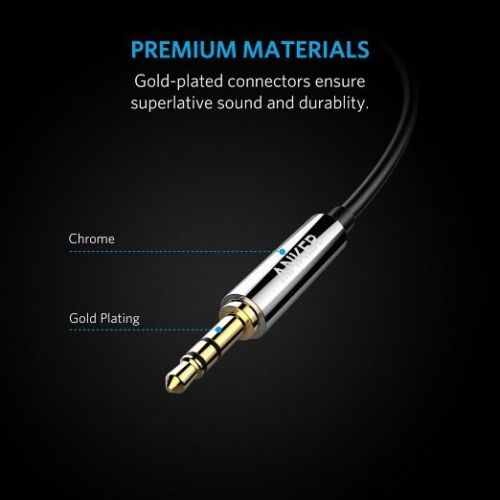 (image for) Premium Audio AUX MP3 Cable 2ft (24 inches) - Click Image to Close