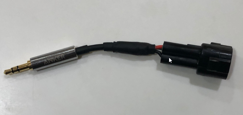 AUX INPUT Shorty 3.5mm (1/8") Audio Cable